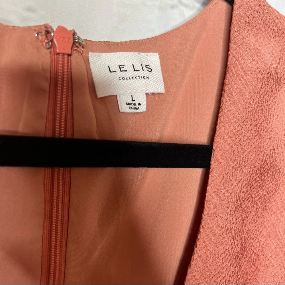 🌱Lelis Collection Copper Cutout Long Sleeve Romper Size L - Picture 3 of 7